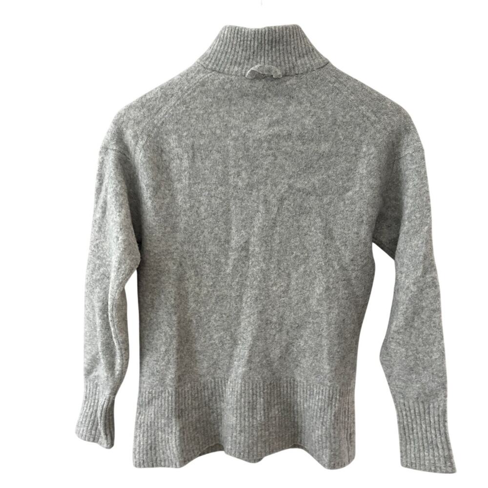 Everlane The Cozy Stretch Mockneck Wool Yak Hair Pullover Sweater Gray Size XS - Picture 4 of 10